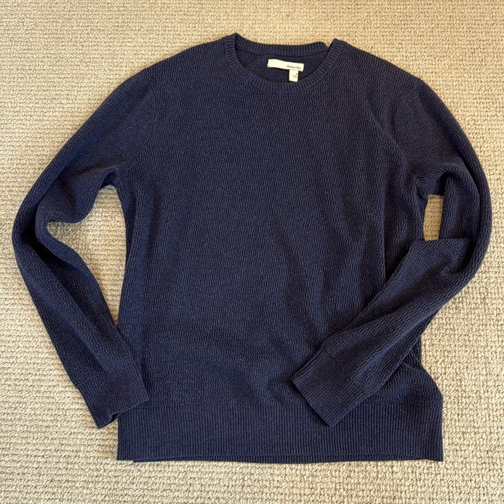 Blue cotton sweater
